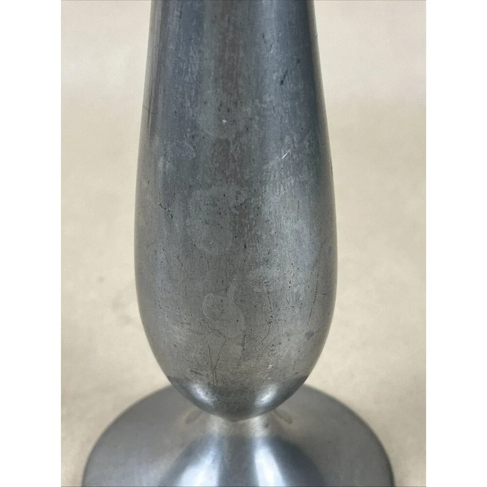 Vintage 1970’s DAALDEROP Made In Holland Pewter Small Footed Bud Vase Home Decor